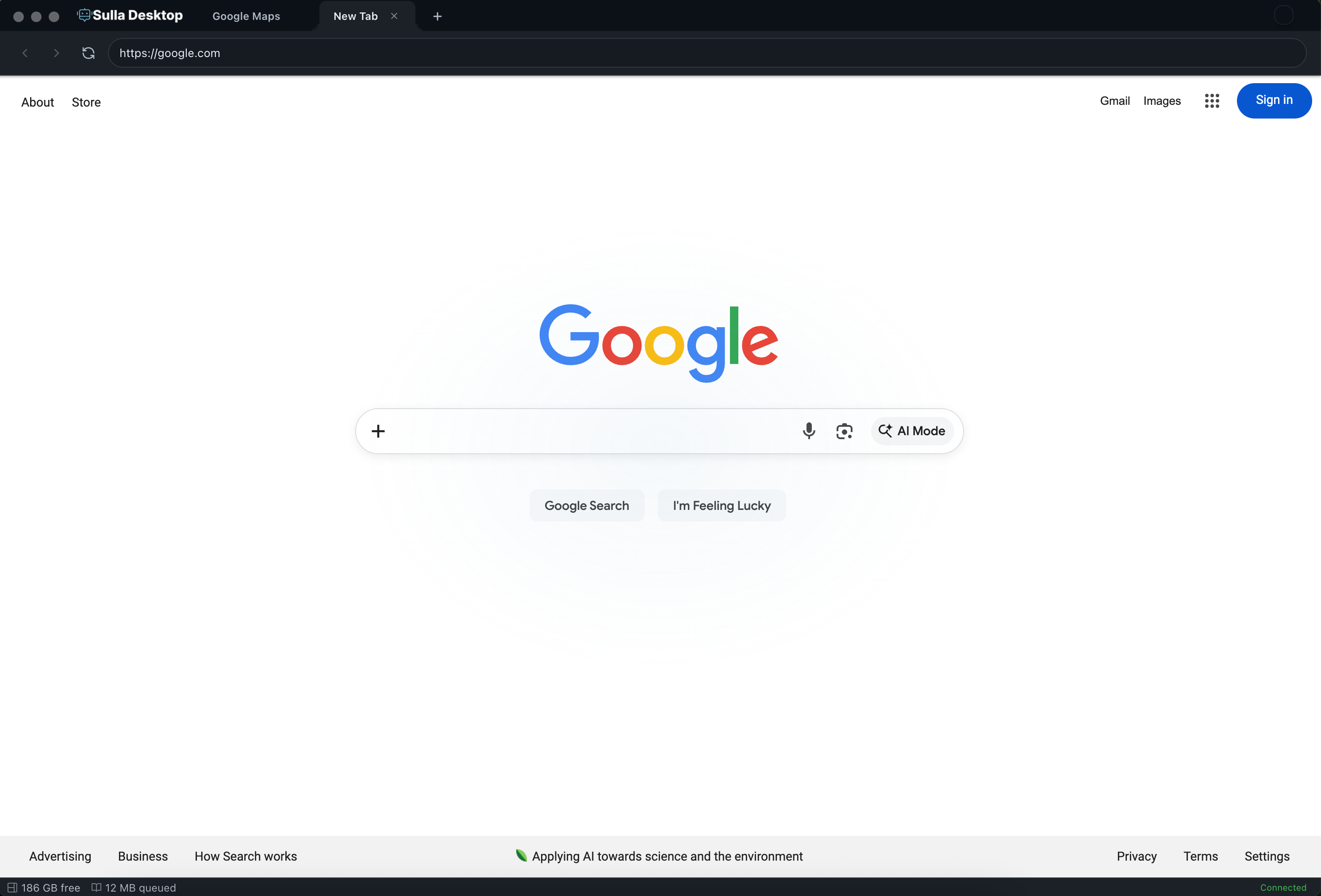 Built-in Browser for AI