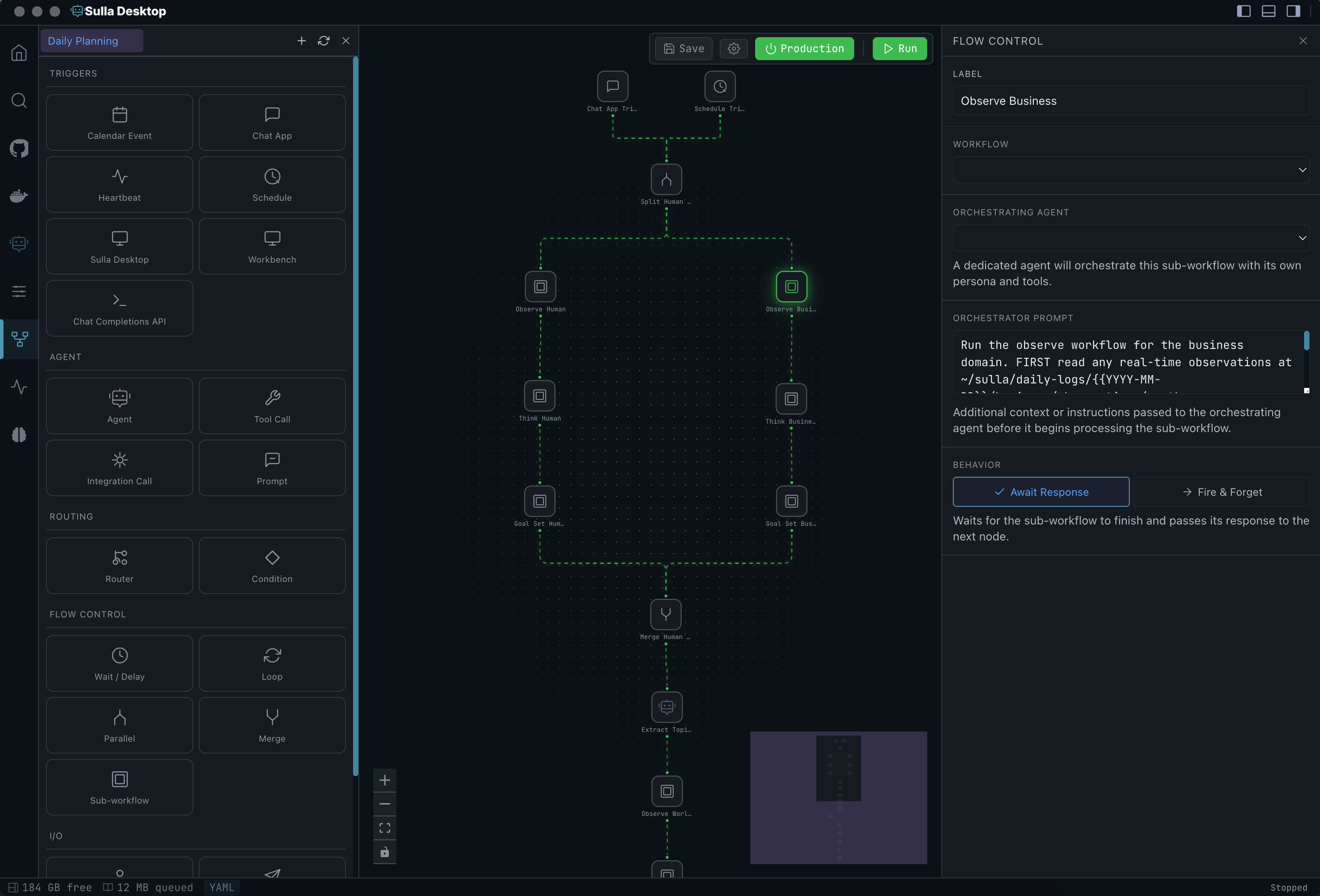 Visual Workflow Builder